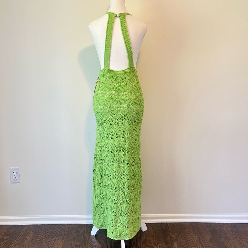 House of Harlow 1960 Knit Maxi Dress in Green NEW Size Medium Vacation Resort - Picture 9 of 12